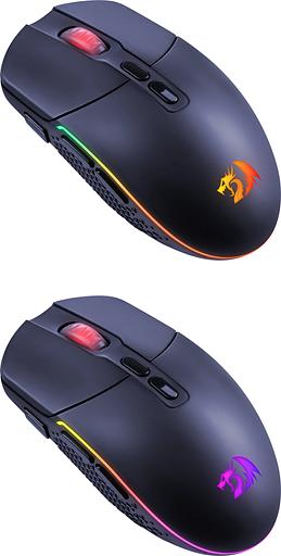 Мышь беспроводная REDRAGON 2.4G/проводная игровая 7+кн.колесо 10000dpi RGB черн. Invader Pro 71845 фото 4