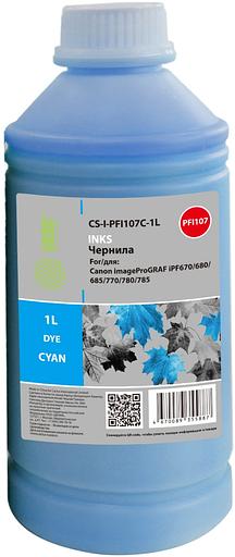 Чернила Cactus CS-I-PFI030C-1L PFI-030 голубой1000мл для Canon imagePROGRAF TA-20/30 фото 1