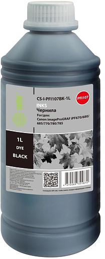 Чернила Cactus CS-I-PFI107BK-1L PFI-107 черный1000мл для Canon imageProGRAF iPF670/680/685/770/780/785 фото 1