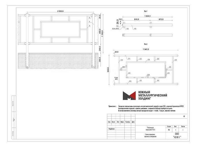 Пешеходное ограждение ПО12 фото 2