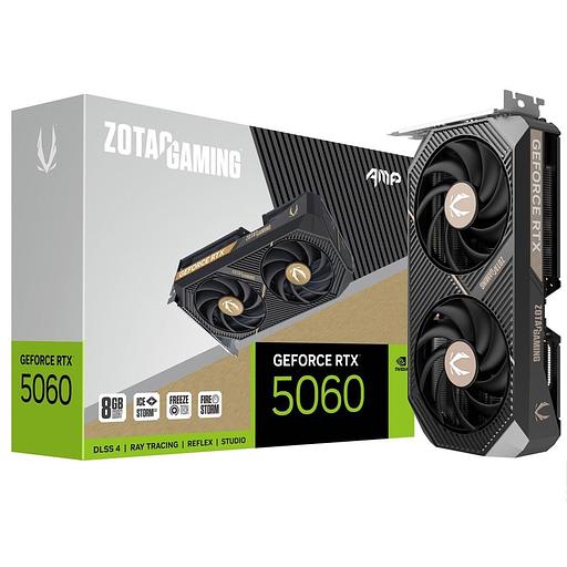 Видеокарта Zotac RTX5060 AMP 8GB GDDR7 128bit 3xDP HDMI 2FAN MEDIUM PACK фото 1
