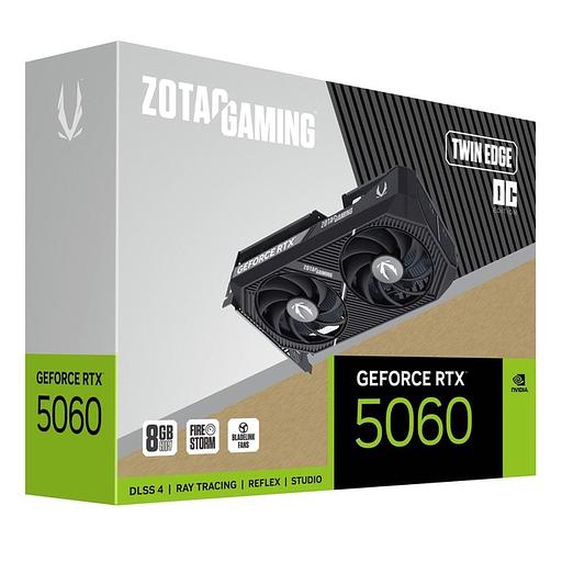 Видеокарта Zotac RTX5060 TWIN EDGE OC 8GB GDDR7 128bit 3xDP HDMI 2FAN MEDIUM PACK фото 8
