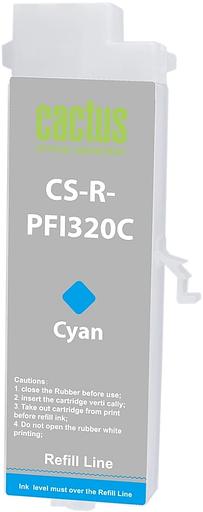 Картридж перезаправляемый струйный Cactus CS-R-PFI320C PFI-320C голубой для Canon imagePROGRAF TM-200/200MFP/205/300/300MFP/305/250/255/350/355 фото 1