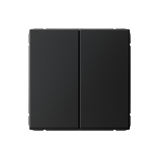 ARTGALLERY 2-клавишный ВЫКЛЮЧАТЕЛЬ, 10АХ, механизм, быстрозажимные клеммы, КАРБОН фото 1