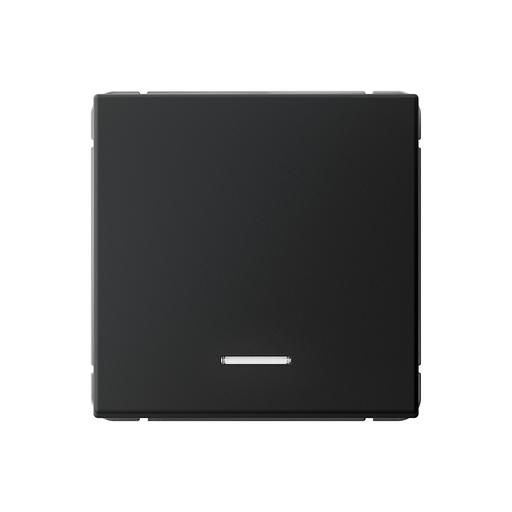 ARTGALLERY 1-клавишный ВЫКЛЮЧАТЕЛЬ с подсветкой, 10АХ, механизм, быстрозажимные клеммы, КАРБОН фото 1