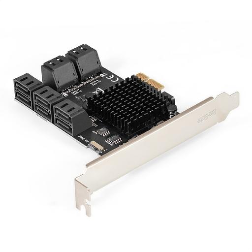 Exegate EX299524RUS Контроллер ExeGate EXE-510v2 (PCI-E x1, SATA3 6Gb/s, 10 int, ASMedia Chipset ASM106x+JMB575) фото 1