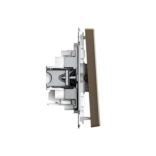 ARTGALLERY 1-клавишный ВЫКЛЮЧАТЕЛЬ, 10АХ, механизм, быстрозажимные клеммы, МОККО фото 3