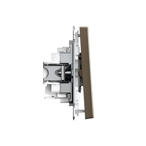 ARTGALLERY 2-клавишный ВЫКЛЮЧАТЕЛЬ, 10АХ, механизм, быстрозажимные клеммы, МОККО фото 3