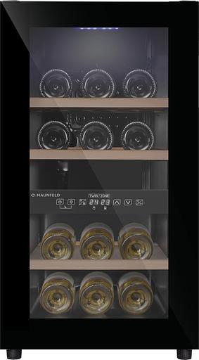 Винный шкаф Maunfeld MFWC-50D16 1-нокамерн. черный фото 3