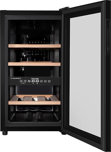 Винный шкаф Maunfeld MFWC-50D16 1-нокамерн. черный фото 4