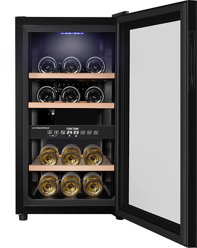 Винный шкаф Maunfeld MFWC-50D16 1-нокамерн. черный фото 6