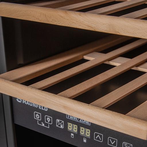 Винный шкаф Maunfeld MFWC-50D16 1-нокамерн. черный фото 8