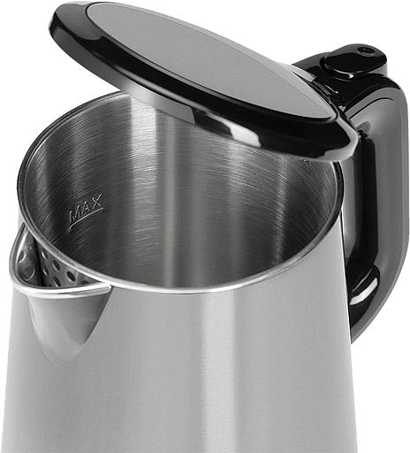 Чайник электрический Scarlett SC-EK21S58 1л. 1200Вт черный корпус: металл/пластик фото 2