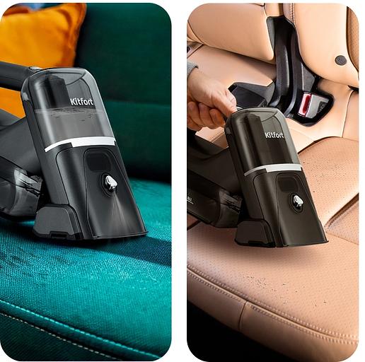 Пылесос моющий Kitfort КТ-5557 110Вт черный фото 7