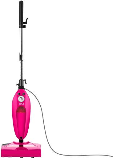 Швабра паровая Kitfort КТ-3940 1500Вт розовый/черный фото 2