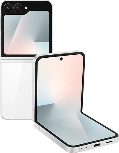 Смартфон Samsung SM-F761B Galaxy Flip7 FE 128Gb 8Gb белый раскладной 3G 4G 6.7" 1080x2640 Android 14 50Mpix 802.11 a/b/g/n/ac/ax NFC GPS GSM900/1800 GSM1900 Protect фото 1