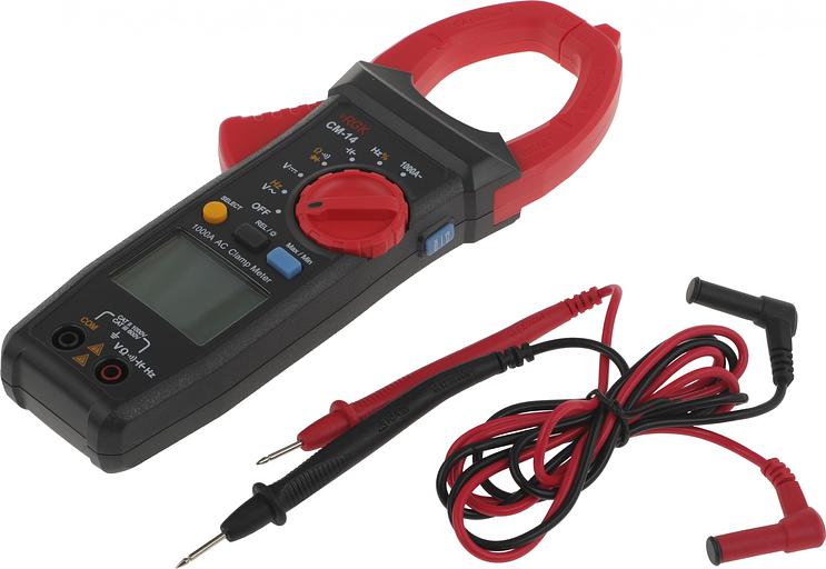 Клещи токоизмерительные RGK CM-14 цифр. измер.ток:переменный черный/красный (755115) фото 5