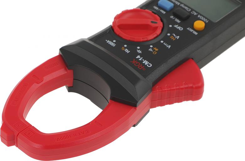 Клещи токоизмерительные RGK CM-14 цифр. измер.ток:переменный черный/красный (755115) фото 6