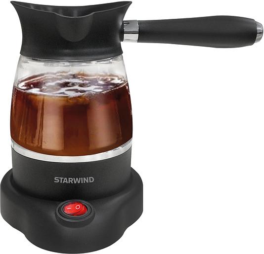Кофеварка электрическая турка Starwind STG6054 600Вт черный/серебристый фото 1