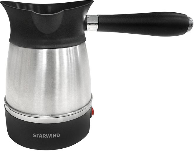 Кофеварка электрическая турка Starwind STS6053 600Вт черный/серебристый фото 1