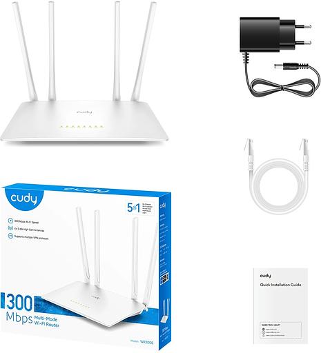 Роутер беспроводной Cudy WR300S N300 10/100BASE-TX фото 5