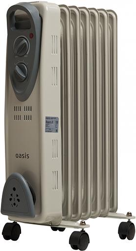 Радиатор масляный Oasis UT-10 1000Вт серый фото 1