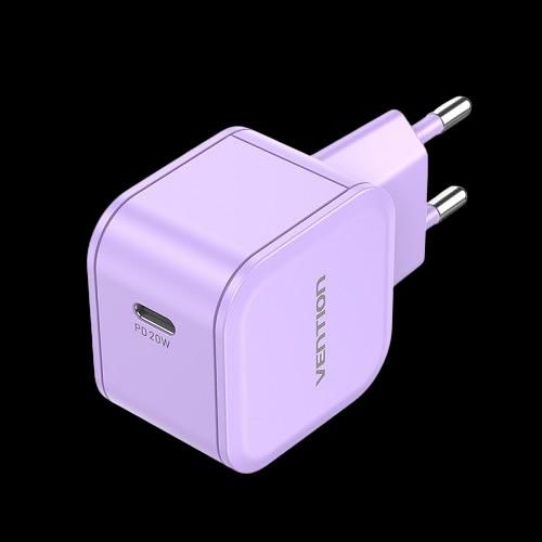 Сетевое зарядное устройство Vention на 1 порт USB С 20W Фиолетовый, шт. Vention FEJV0-EU фото 1