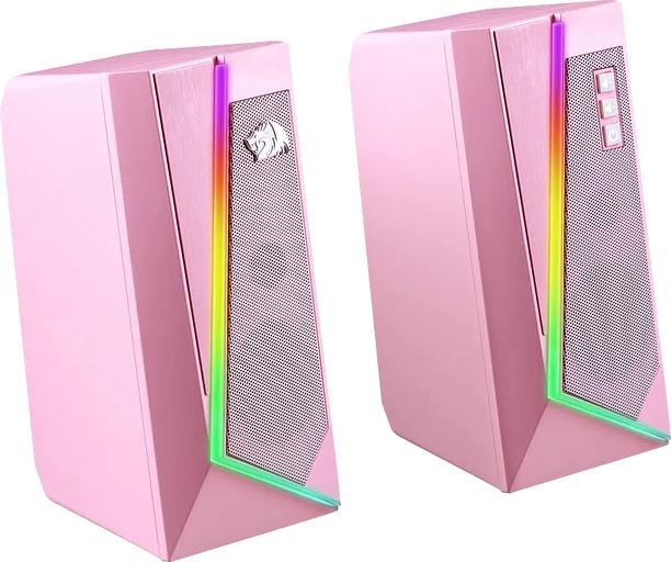 Акустическая система 2.0 REDRAGON 71776 Anvil, 5 Вт, RGB, USB+3.5мм розовый фото 4