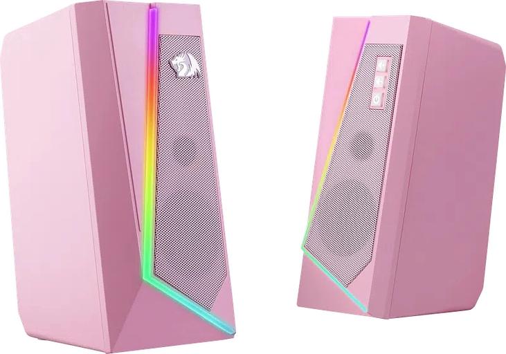 Акустическая система 2.0 REDRAGON 71776 Anvil, 5 Вт, RGB, USB+3.5мм розовый фото 5