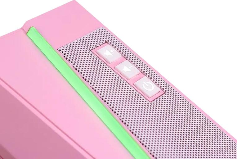 Акустическая система 2.0 REDRAGON 71776 Anvil, 5 Вт, RGB, USB+3.5мм розовый фото 8