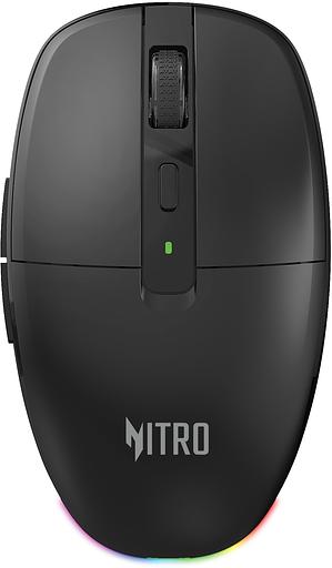 Мышь Acer Nitro OMR400 черный оптическая 3200dpi silent беспров. BT/Radio USB 6but (ZL.MCECC.05B) фото 1