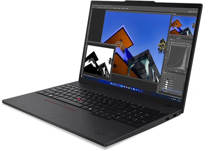 Ноутбук Lenovo ThinkPad T16 G3 Core Ultra 5 125U 16Gb SSD512Gb Intel Graphics 16" IPS WUXGA (1920x1200) Windows 11 Pro 64 black WiFi BT Cam (21MQS0T500) фото 2