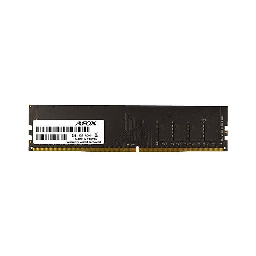 Модуль памяти Afox 4GB DDR4 2666Mhz DIMM Single Channel Package (1x4GB) PC4-21300, 288-Pin, Non-ECC, Un-Buffered, CL 19-19-19-43, 1.2V фото 1