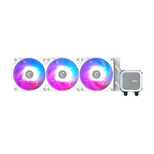 Жидкостная система охлаждения MSI MAG CORELIQUID A13 360 White 3 x ARGB Gen2 Fan, ARGB Gen2 Block, Color Box, LGA1700, 1851, AM5 фото 1