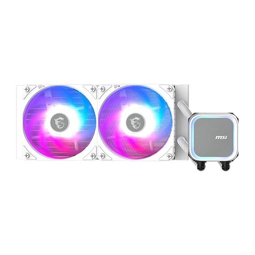 Жидкостная система охлаждения MSI MAG CORELIQUID A13 240 White 2x ARGB Gen2 Fan, ARGB Gen2 Block, Color Box, LGA1700, 1851, AM5 фото 1