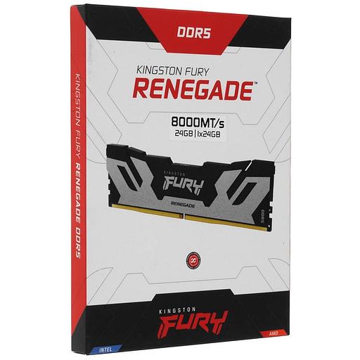 Модуль памяти Kingston 24GB DDR5 8000 FURY Renegade Silver On-Die ECC UDIMM (Single Module) CL38-48-48 1.4V фото 3