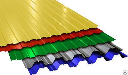 Профнастил НС-35 мм ЛКП цинк фото 1