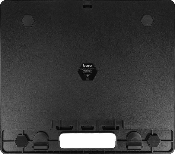 Подставка для ноутбука Buro BU-LS130 280x250x15мм пластик ABS черный фото 1