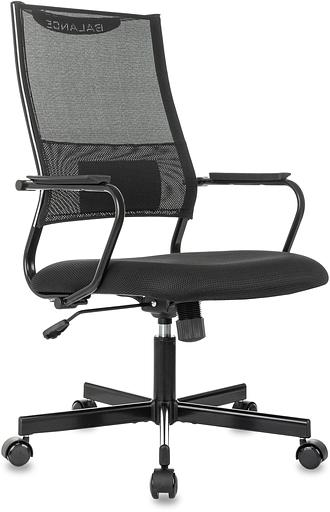 Кресло руководителя Бюрократ CH Balance черный Elastic-102 TW-11 сетка/ткань крестов. металл черный фото 1