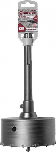 Коронка Monogram 089-243 по бет/кирп/камн Д=125мм Дл=250мм (1пред.) для перфораторов фото 1