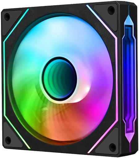 Вентилятор для корпуса Bloody CF-12 LCD ARGB 120х120x25 черный 4-pin 32дБ (упак.:1шт) (CF-12-ARGB120-BK) Ret фото 2