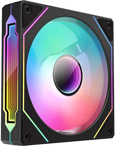 Вентилятор для корпуса Bloody CF-12 LCD ARGB 120х120x25 черный 4-pin 32дБ (упак.:1шт) (CF-12-ARGB120-BK) Ret фото 3