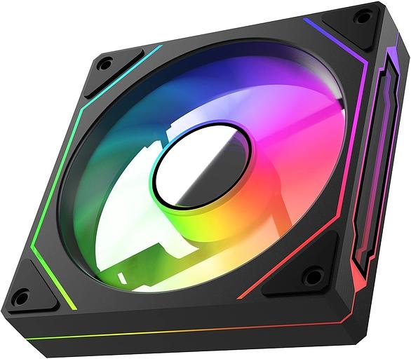 Вентилятор для корпуса Bloody CF-12 LCD ARGB 120х120x25 черный 4-pin 32дБ (упак.:1шт) (CF-12-ARGB120-BK) Ret фото 10