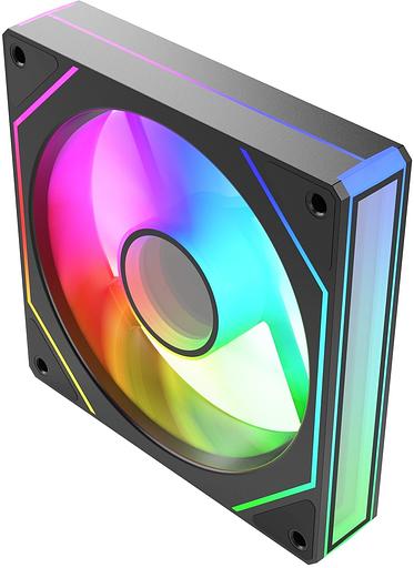 Вентилятор для корпуса Bloody CF-11 LCD ARGB 120х120x25 черный 4-pin 32дБ (упак.:1шт) (CF-11-ARGB120-BK) Ret фото 7