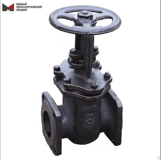 Задвижка чугунная 30ч6бр ду125 Ру 16 с параллельным затвором для труб фото 1