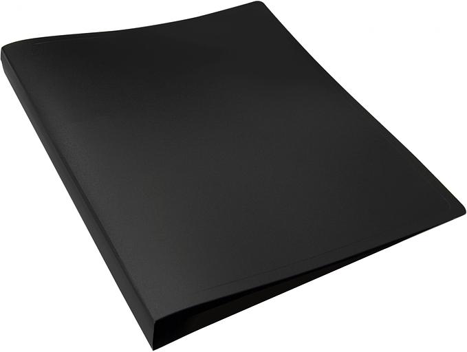 Папка метал.зажим Silwerhof Eco SE-04CBLK A4 пластик 0.5мм черный фото 3