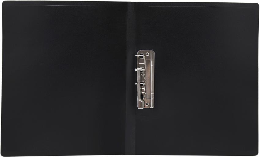 Папка метал.зажим Silwerhof Eco SE-04CBLK A4 пластик 0.5мм черный фото 4