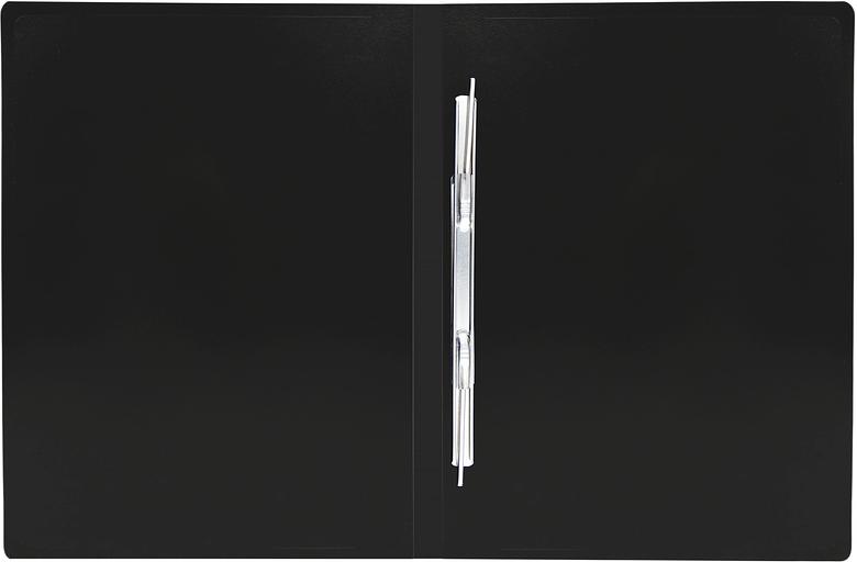 Папка метал.пруж.скоросш. Silwerhof Eco SE-04PBLK A4 пластик 0.5мм черный фото 4