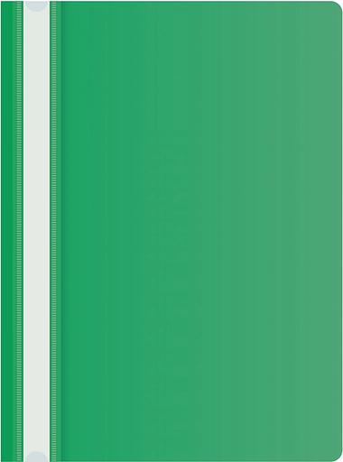 Папка-скоросшиватель Silwerhof Eco SE-PSE20/GRN A4 прозрач.верх.лист пластик зеленый 0.11/0.13 фото 1