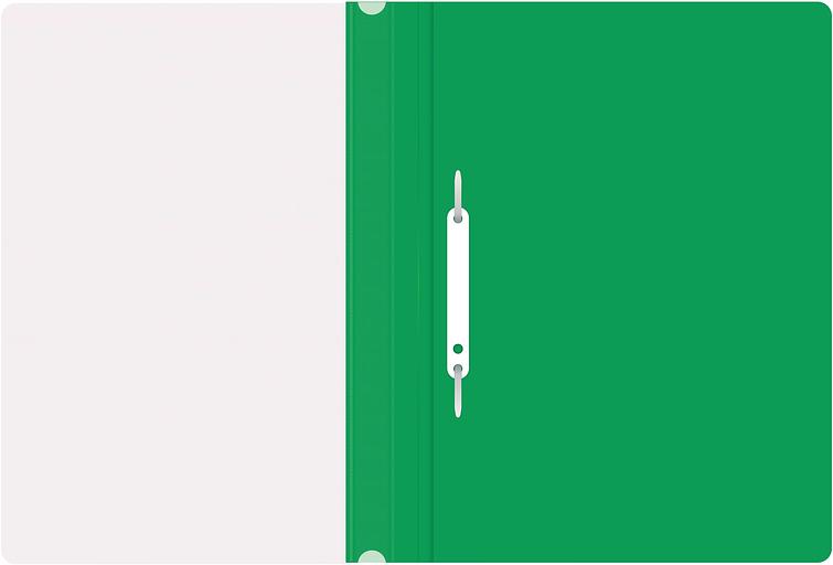 Папка-скоросшиватель Silwerhof Eco SE-PSE20/GRN A4 прозрач.верх.лист пластик зеленый 0.11/0.13 фото 2